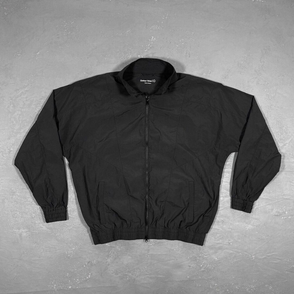 Outdoor Voices Lightweight Recycled Nylon Bomber Windbreaker Jacket Men's Large